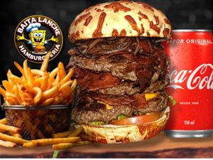 Baita Burguer Guloso + Acompanhamento + Refri 350ml GRÁTIS