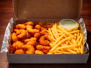 Baita Caixote Camarão + Fritas (novidade 800g)