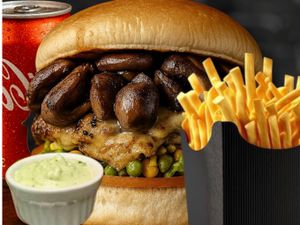 Combo X-Coração + batata frita + Maionese caseira e Refri 350ml