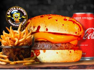 Baita Gourmet Burguer + Acompanhamento + Refri 350ml GRÁTIS
