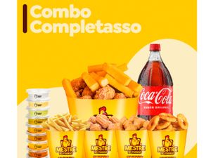 Combo Completasso - todos os molhos + escolha 4 porções + refri 2l