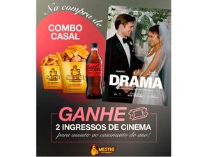 Combo Casal - Filezinho c/ Batata ou Polenta (600g)+ Anéis de Cebola+ Coca 600ml