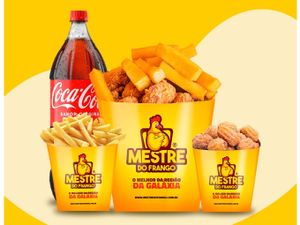 Combo do Seu Jeito - Frango 500g + Fritas 100g + 2 Porção + Bebida -Escolha Tudo