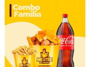 Combo Família - Frango Frito 1kg + Batata ou Polenta 150g+ Porção G + Coca 2l