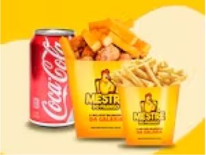 Combo Solteiro - Frango Frito + Batata ou Polenta + Porção + Coca lata 350ml