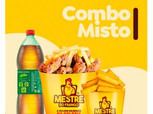 Combo Pote Misto M - 2 Proteína (500g cada) + Batata ou Polenta 150g + Bebida 2l