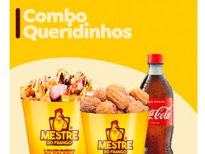 Combo Queridinhos - Batata c/ Bacon e Filezinho (600g) + 15 Churros + Coca 600ml