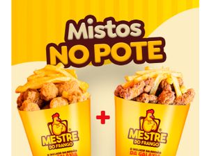 Misto M - Escolha 2 Proteínas (500g cada) + Batata ou Polenta Frita 150g + Molho