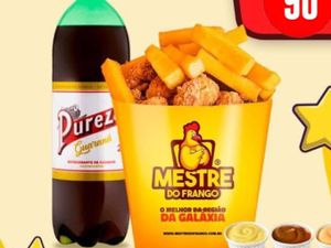 Pote Gzão com batata frita +  4 molhos + Pureza 2L (serve até 6 pessoas!)