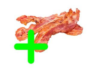+ BACON NA PIZZA
