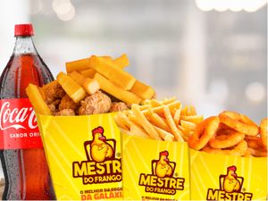 Combo Super Família Frango frito + batata ou polenta+ 2 porções grandes +Coca 2l