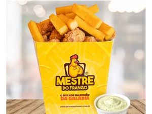 Misto G - Escolha 3 Proteínas (500g cada) + Batata ou Polenta Frita 200g + Molho