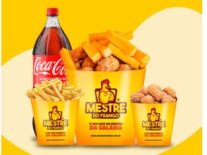 Combo do Seu Jeito - Frango 500g + Fritas 100g + 2 Porção + Bebida -Escolha Tudo