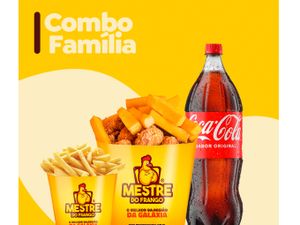 Combo Família - Frango Frito 1kg + Batata ou Polenta 150g+ Porção G + Coca 2l