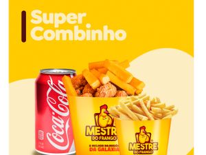 Combo Solteiro - Frango Frito + Batata ou Polenta + Porção + Coca lata 350ml