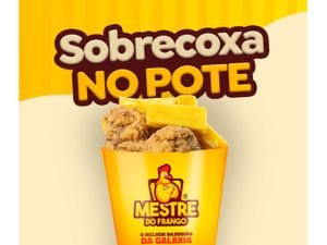 Sobrecoxa Pote M - Sobrecoxa Frita 1kg + Batata ou Polenta 150g (30mn p/ fritar)