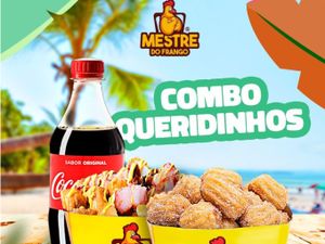 Combo Queridinhos - Batata c/ Filé, Cheddar e Bacon (600g)+ Churros + Coca 600ml