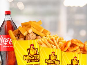 Combo Super Família Frango frito + batata ou polenta+ 2 porções grandes +Coca 2l
