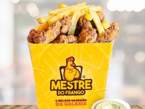 Pote P - 500g de Alcatra Frita + 100g de Batata ou Polenta Frita + 2 Molhos