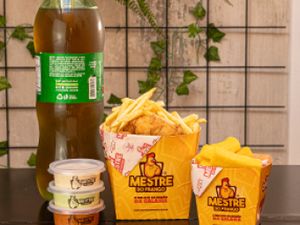 Combo Família - Frango Frito 1kg + Batata ou Polenta 150g+ Porção 400g+ Refri 2l