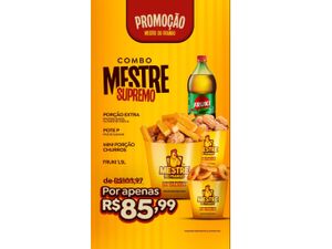 COMBO MESTRE SUPREMO (SERVE DE 2 ATE 3 PESSOAS)