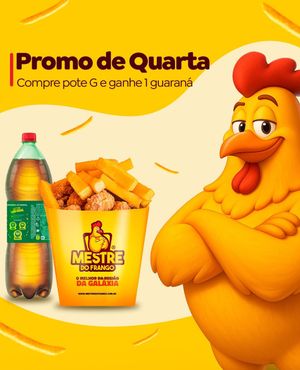 Pomoção de Quarta Pote G + guaraná 2 litros