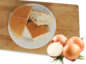 Pão acebolado (com cebola crua)