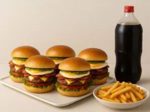 5 X Bacon Egg + Refrigerante