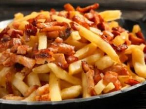 500g Batata Frita com Bacon