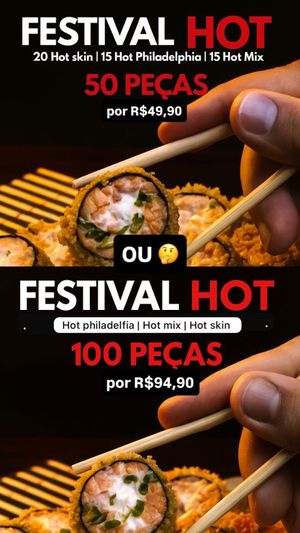 FESTIVAL DE HOT 50 PEÇAS