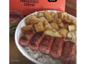 Linguiça Mineira com aipim frito