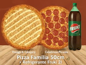 Pizza Família 50cm + Refrigerante Fruki 2l