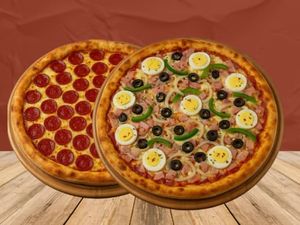 Combo: 2x Pizzas Grande 40cm - Até 3 Sabores