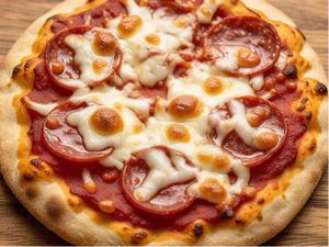 mini pizza calabresa com cheddar(pedido mínimo de 50,00 total)