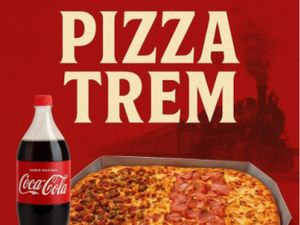 PIZZA TREM + 1 REFRIGERANTE 2 L