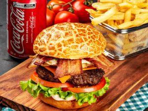 Bacon do Rei Combo + Batata Frita + Coca Cola Lata