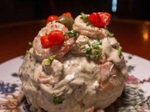 Filé Ao Molho Gorgonzola No Pão Italiano