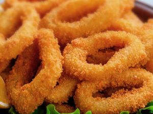 Porção De Anéis De Cebola