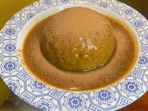 Cuscuz com doce de leite e canela