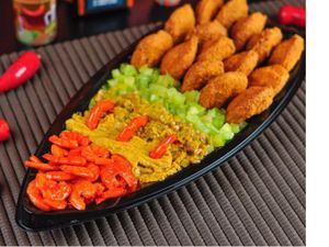 Barca com 9 minis Acarajés + Recheios