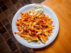 Fritas Cheddar e Bacon