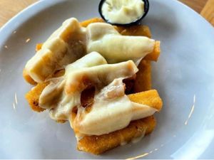Polenta Frita com Queijo
