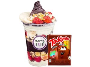 Baita Kids copo 180 ml + 1 bebida + 1 surpresa de Brinde