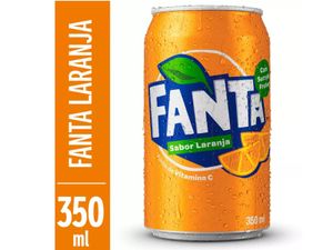 Fanta Laranja lata gelada