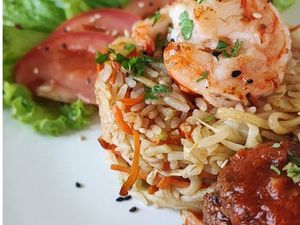 Mar & Monte ( carne e camarão)