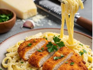 Leve e crocante ( Massa & frango )