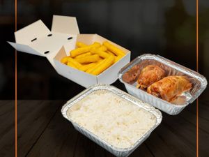 Combo 2 econômica ( arroz+polenta+ galeto)