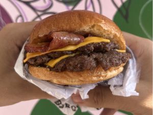 Smash duplo com bacon