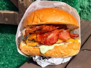 Smash duplo com bacon