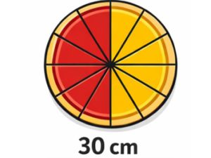 Pizza Media 30cm 2 Sabores